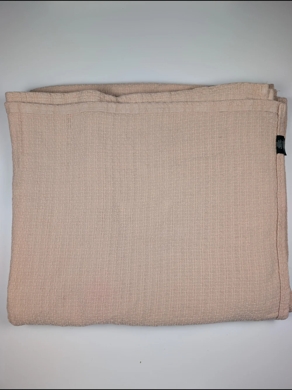 Lauren Ralph Lauren Woven Cotton Blanket King Size Blush Beige